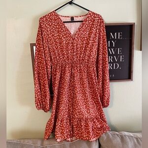 Orange SHEIN dress/shirt